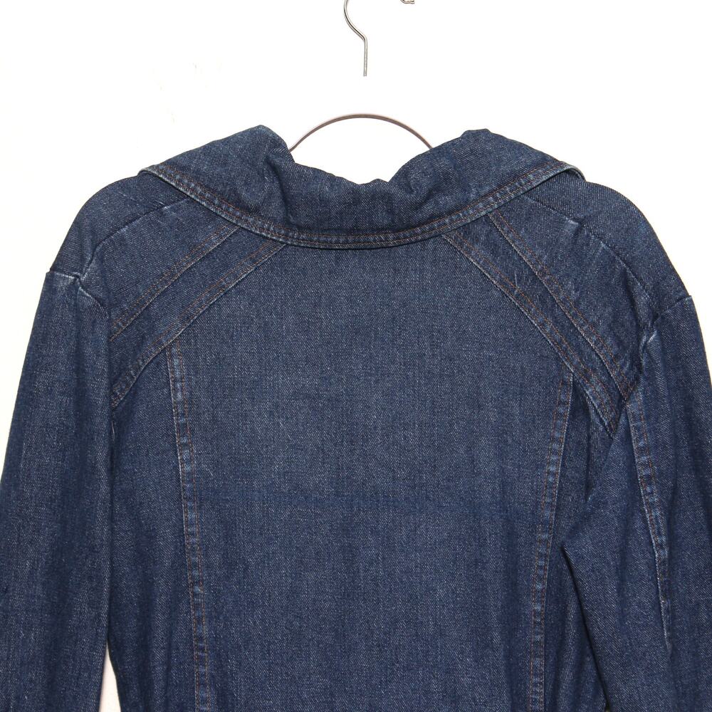 Vintage 70s A. Smile Denim Duster Jacket Coat - Picture 7 of 14
